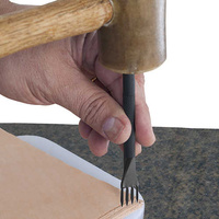 Leather Lacing Chisel - Create 4 holes that are perfectly even & angled