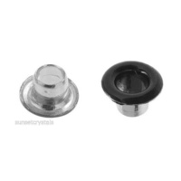 Metal Complex Eyelets - Gunmetal Mini x 2.5mm - 50 Piece Pack
