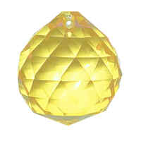 Crystal Sphere - Light Yellow x 30mm