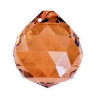 Crystal Sphere - Orange x 30mm - Factory Seconds