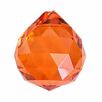 Crystal Sphere - Orange x 30mm