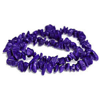 Gemstone Beads - Semi-Precious Chips x Purple Candy Jade