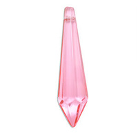 Crystal Icicle Drop - Pink x 60mm