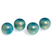 Round Glass Beads - Tropical Shimmer 10mm x 10