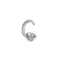 Crimp Cover Bead Tips With Hole - Silver Plated 3.4mm x 20