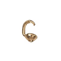 Crimp Cover Bead Tips With Hole - Gold Plated 3.4mm x 20