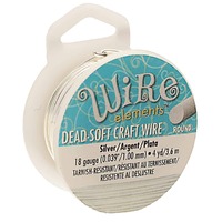 Craft Wire Beadsmith Pro Quality Tarnish Resistant - Silver x 18ga