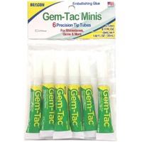 Beacon Mini Gem-Tac Adhesive Glues 6 Tubes for rhinestones, gems, glitter