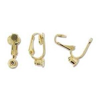 Earring Converter - Gold Plated x 20mm - 1 Pair