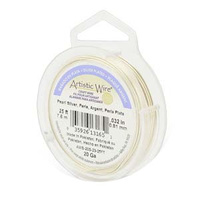 Silver Plated Artistic Wire - Pearl Silver 20Ga