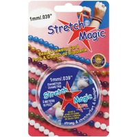 Stretch Magic Jewellery Cord - Pearl - 1mm / 0.039" x 5 Metre Roll