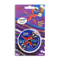 Stretch Magic Jewellery Cord - Pearl - 0.7mm / 0.028 x 5 Metre Roll