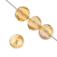 Dazzle-It Ori Crystal Round Rich Cut Beads - Champagne Ab x 8mm