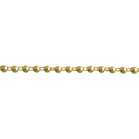 Metallic Plastic Cupped Round Trim - Gold x 4mm