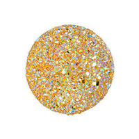 Sew-On Beads - Round Resin Sugar Stone Gold Ab - Pack Of 10