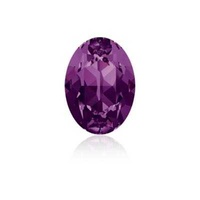 Swarovski Crystal Fancy Oval Stone - Amethyst 18mm x 13mm