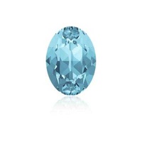 Swarovski Crystal Fancy Oval Stone - Aquamarine 18mm x 13mm