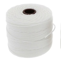 Beadsmith S-Lon Nylon Beading Cord Tex210 - White x 77 Yards