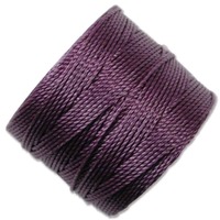 Beadsmith S-Lon Nylon Beading Cord Tex210 - Medium Purple x 77 Yards