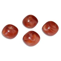 Grenadier Red Rotund Style Vintage Lucite Bead x 14mm