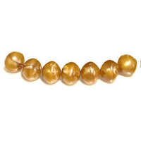 Buttered Toffee Rotund Style Vintage Lucite Bead x 14mm