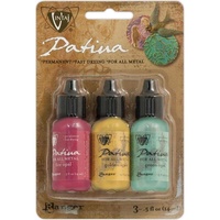 Vintaj Patina Kit By Ranger Inks - Key West - Add colour to metal and crafts
