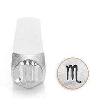 Impressart Metal Stamping Tool - Zodiac Design Stamp ~ Scorpio x 6mm