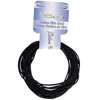 Dazzle-It Cotton Wax Cord - Round Black x 1.5mm