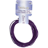 Dazzle-It Cotton Wax Cord - Round Purple x 1.5mm