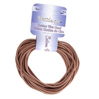 Dazzle-It Cotton Wax Cord - Round Brown x 2mm