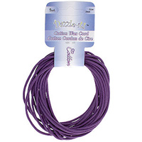 Dazzle-It Cotton Wax Cord - Round Purple x 2mm
