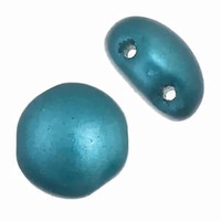 Czech Preciosa Candy Beads - Teal Blue Pearl Pastel 8mm x 22