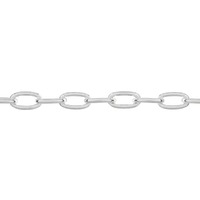 Drawn Cable Chain Link - Silver Filled 3x2mm - Per Foot (30cm)