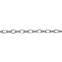 Figure 8 Chain Link - Sterling Silver 3x2mm - Per Foot (30cm)