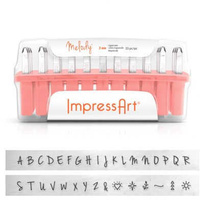 Impressart Alphabet Letter Metal Punch Stamp Set - Melody Upper Case *Factory Seconds*