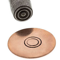 Metal Stamping Tool Steel Design Stamp - Double Circle