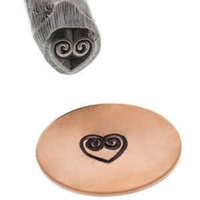 Metal Stamping Tool - Specialty Steel Design Stamp ~ Flourished Heart x 5mm