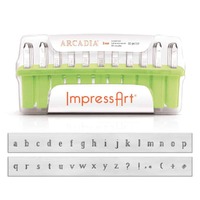 Impressart Alphabet Letter Metal Punch Stamp Set - Arcadia Lower Case x 3mm