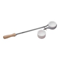 Crucible Holder With Hardwood Handle And Two Crucibles