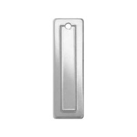 Metal Stamping Blank - 18ga Alkeme Border Rectangle Tag x Large *Seconds*