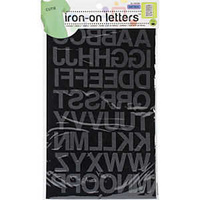 Iron-On Letter Transfers - Black Block x 25mm