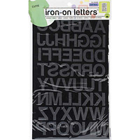 Iron-On Letter Transfers - White Block x 25mm