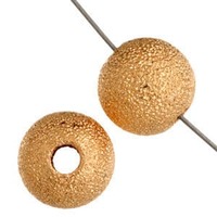 Stardust Metal Beads - Gold Plated 8mm x 10