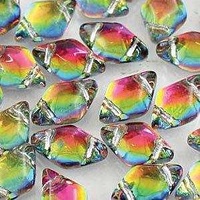 Czech Glass Gemduo Beads - Backlit Utopia 8x5mm