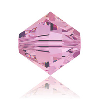 Swarovski Crystal Bicone Beads - Crystal Lilac Shadow 6mm x 10