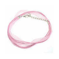 Organza Necklace Ribbon x Pink