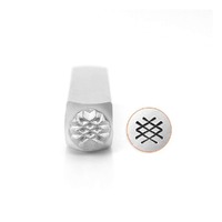 Impressart Metal Design Stamp - Crosshatch Texture