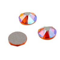 Swarovski Crystal Flat Back Rhinestones - Tangerine Shimmer SS16 - 4mm x 20