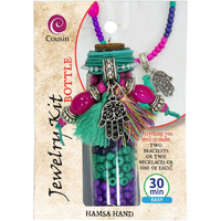 Jewelry Kit In A Bottle x Hamsa Hand - Makes two pieces of jewellery