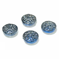 Glass Disc Beads - Persian Blue 13.5mm x 10